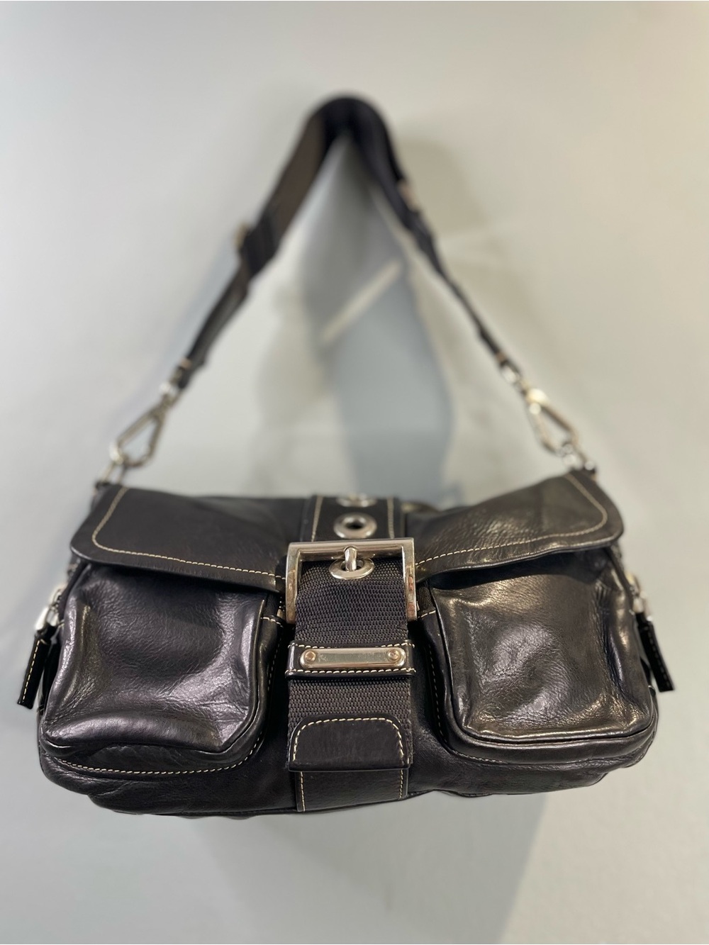 Prada Vintage all calfskin Y2K shoulder bag - Picture 4 of 10